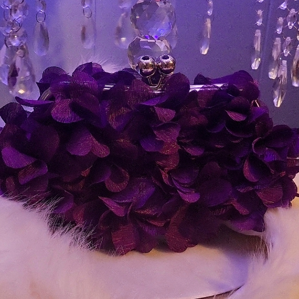 Purple flower purse.